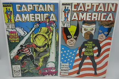 Buy Captain America #336,339 (1987) 8.0 VF Fall Of The Mutants Tie-In, John Walker • 8.53£