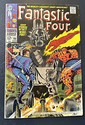Buy Fantastic Four #80 Key Guest Starring Wyatt Wingfoot See Pics For Cond. Com31 • 19.22£
