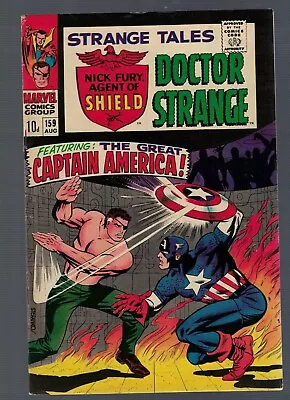 Buy Marvel Comics FN+ 6.5 Strange Tales 159 1967 Origin Nick Fury Captain Avengers • 159.99£