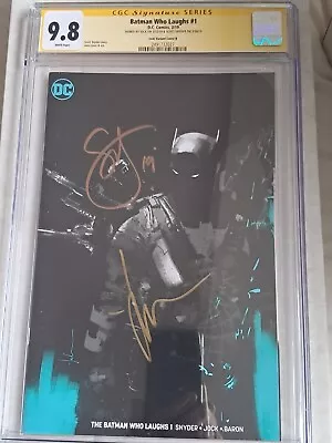 Buy CGC 9.8 Batman Who Laughs #1 Jock Variant Cover B Signed By Jock & Snyder • 11.50£