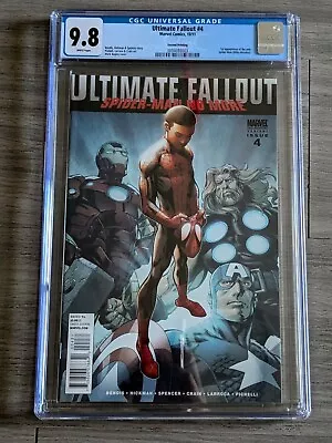 Buy ULTIMATE FALLOUT #4 (2011) CGC 9.8 1st MILES MORALES SPIDER-MAN 2nd PRINT MARVEL • 177.84£