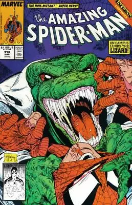 Buy AMAZING SPIDER-MAN #313 F/VF, McFarlane, Direct, Marvel Comics 1989 Stock Image • 11.65£