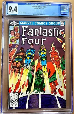 Buy Fantastic Four #232 CGC Graded 9.4  1st Full John Byrne WPgs. Marvel Comics 1981 • 42.71£