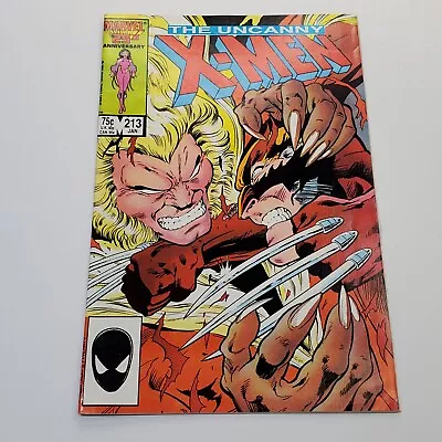 Buy Marvel Comics The Uncanny X-Men #213 Key Issue Wolverine Vs Sabretooth Psylocke • 27.17£