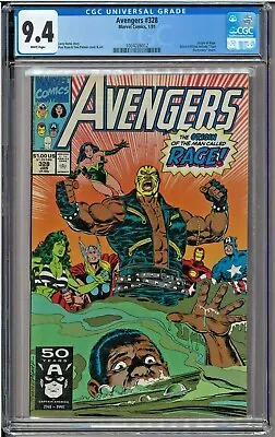 Buy Avengers #328 CGC 9.4 White Pages Origin Of Rage • 60.96£