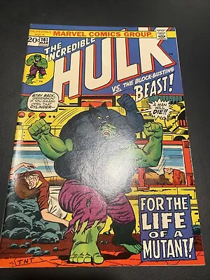 Buy The Incredible Hulk #161 (1972) VS BEAST; BEAUTIFUL COPY! Get Graded!? • 19.41£