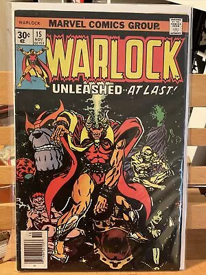 Buy Warlock #15 Marvel Comic 1976 Key -Thanos, Gamora. Jim Starlin Artist & Writer • 15.52£
