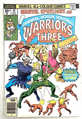 Buy Marvel  Spotlight On Warriors Three # 30. Oct. 1976.  Joe Sinnott-cover. Vfn- • 5.84£