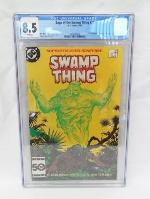 Buy Swamp Thing Series 2 #37 CGC 8.5. DC 1985. 1st Appearance John Constantine • 260£