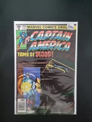 Buy Captain America #253 Vs Baron Blood Marvel Comics VF 1980 Byrne & Newsstand Copy • 21.51£