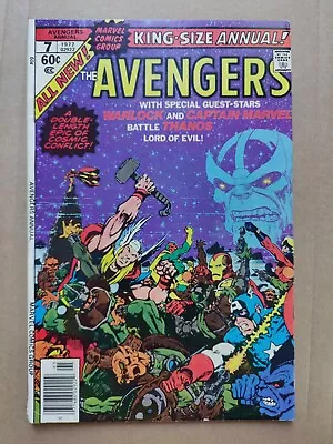 Buy Avengers Annual #7 FN Midgrade Thanos Death Of Adam Warlock Marvel 1977 • 22.52£