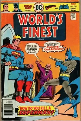 Buy World's Finest Comics #240-1976 Vgfn 5.0 Superman Batman Dick Dillin Gerald Ford • 21.75£