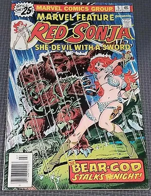 Buy MARVEL FEATURE #5 RED SONJA (1976) Frank Thorne Marvel Comics Bear God Conan • 9.32£