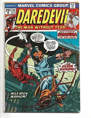 Buy Daredevil #111 - 1st Silver Samurai Mandrill Nekra Black Widow Shanna Ka-Zar MVS • 19.41£