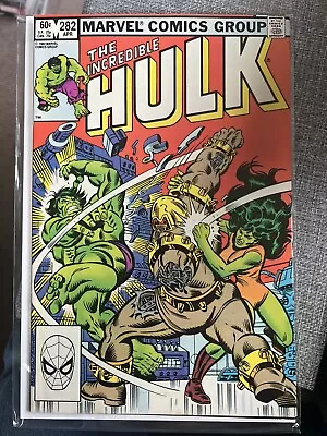 Buy Incredible Hulk #282 NM- Marvel High Grade 1st Hulk/She-Hulk Team Up • 30£