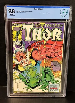Buy Thor #364 CBCS NM/M 9.8 White Pages 1st Throg! • 147.55£
