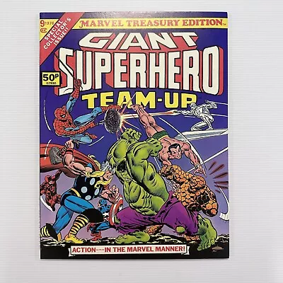 Buy Marvel Treasury Edition #9 Giant Superhero Team-Up 1976 VF Pence Copy • 30£