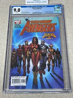 Buy  New Avengers #7 CGC 9.0 ❄️Snow WHITE Pages❄️ {(2005)} 1st Illuminati • 54.42£