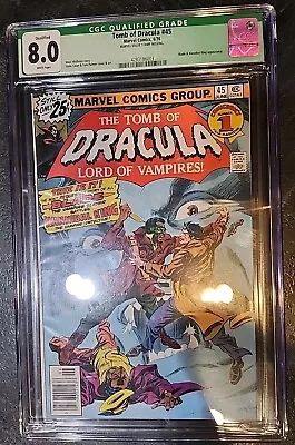 Buy Tomb Of Dracula #45, CGC 8.0. Blade And Hannibal King. Key 🔑 Issue  • 97.08£