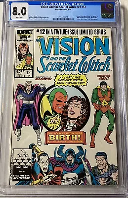 Buy VISION AND THE SCARLET WITCH #12 CGC 8.0 1st Tommy Billy Maximoff WandaVision • 38.83£