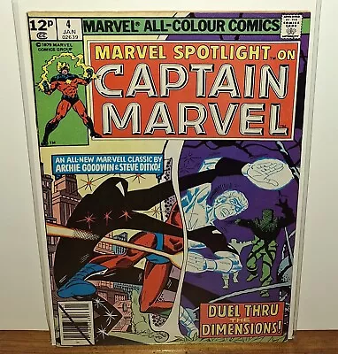 Buy Marvel Spotlight #4 Captain Marvel Marvel Comics 1979 Newsstand Price Variant • 3.10£