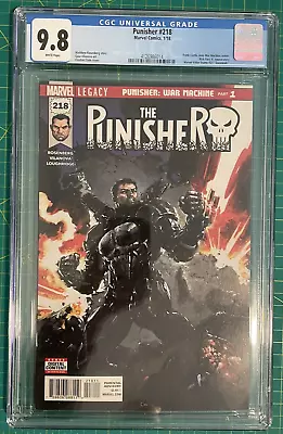 Buy Punisher 218 CGC 9.8 NM/MT WP 2018 Marvel - 1st Punisher War Machine - Crain Cvr • 169.98£