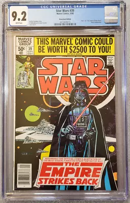 Buy Star Wars #39 Newsstand Edition ~ CGC 9.2 Near Mint- ~ 1980 Marvel Comics • 73.78£