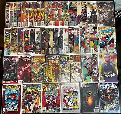 Buy (53-Book) SPIDER-MAN Marvel Comics MEGA LOT With Amazing, 2099, Superior, Web + • 147.56£