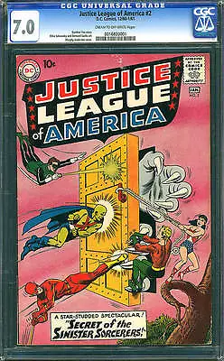 Buy Justice League Of America #2 CGC 7.0 DC 1960 JLA Batman Superman Flash D4 161 Cm • 617.40£
