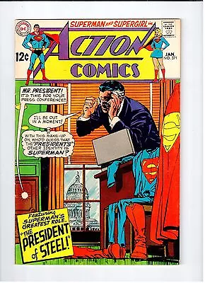 Buy DC ACTION COMICS #371 Superman Supergirl 1969 VF Vintage Comic • 13.36£