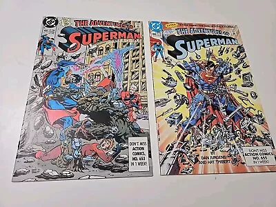 Buy 1990 DC Comics The Adventures Of Superman #466 & #468 • 6.02£