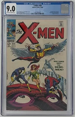 Buy X-Men #49 CGC 9.0 1968 1st App Polaris, Mesmero; Origin Of Beast Marvel Comics • 605.75£