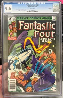 Buy Fantastic Four #221 CGC 9.6 Marvel Comics 8/80 • 69.89£