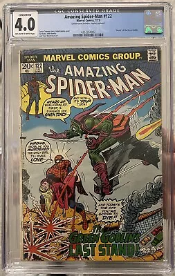 Buy Amazing Spider-Man #122 CGC Conserved Grade 4.0 (Marvel 1973) Death Green Goblin • 155.31£