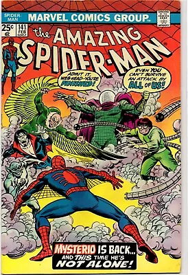 Buy Amazing Spider-man #141 Marvel Comics 1975 MARK JEWELERS - Fine + • 38.82£