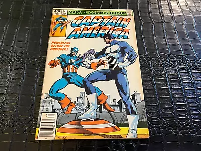 Buy Captain America (1968) #241 1st Print - Frank Miller Punisher FN+ • 34.95£