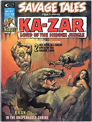 Buy Savage Tales Magazine  # 7   VERY FINE   November 1974   Vallejo Painted Cover • 23.30£