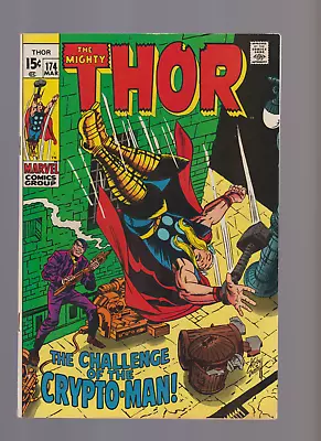 Buy THE MIGHTY THOR # 174 (1969) FIRST APPEREANCE Crypto-Man STAN LEE JACK KIRBY • 22.95£