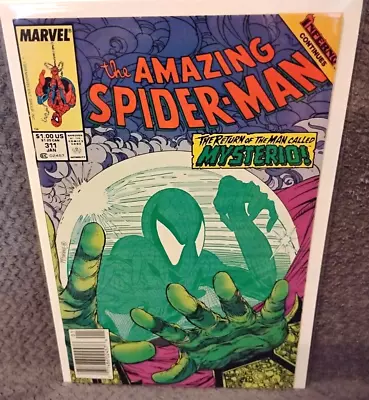 Buy AMAZING SPIDER-MAN #311 NM- 1989 - Todd McFarlane Art/cov - Mysterio - Newsstand • 19.38£