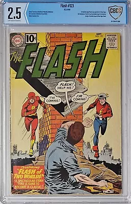 Buy Flash #123 CBCS 2.5 D.C. Comics 1961 1st Golden Age Flash In Silver Age Not CGC • 465.97£