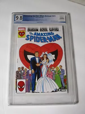 Buy Amazing Spiderman Annual #21 Direct Edition Turkish Pgx Graded 9.8 Regular Cloth • 73.78£
