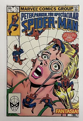 Buy Spectacular Spider-man #74. Jan 1983. Marvel. Vf+. Owl! Doc Ock! Kingpin! • 7£