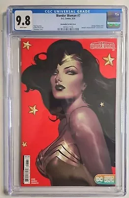 Buy Wonder Woman #7 2024 DC Comics Sozomika Variant CGC 9.8 • 54.35£