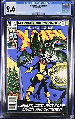 Buy Uncanny X-Men #143 Marvel 1981 CGC 9.6 White Pages CHRISTMAS ISSUE *NEWSSTAND!* • 66£