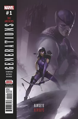 Buy Generations Hawkeye & Hawkeye #1 Mattina 2nd Ptg Var 1st Print 27/09/17 Nm • 3.95£