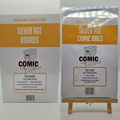 Buy Silver Age Backing Boards & Bags: 25/50/100 Available! • 9.95£