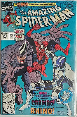 Buy Amazing Spider-Man #344 (02/1991) - 1st Cardiac; Cletus Kasady; Direct VF/NM • 15.04£
