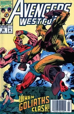 Buy Free P&P; Avengers West Coast #92, Mar 1993:  US Newsstand Edition. • 4.99£