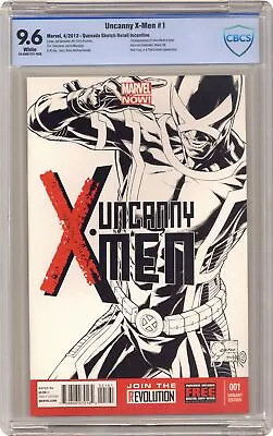 Buy Uncanny X-Men 1F Quesada B&W 1:150 Variant CBCS 9.6 2013 16-3DB1F31-026 • 104.84£