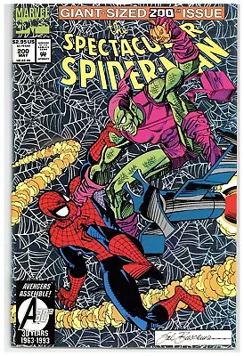Buy Spectacular Spider-Man  # 200   NEAR MINT+   May 1993   Silver Holo-grafx Foil • 21.78£